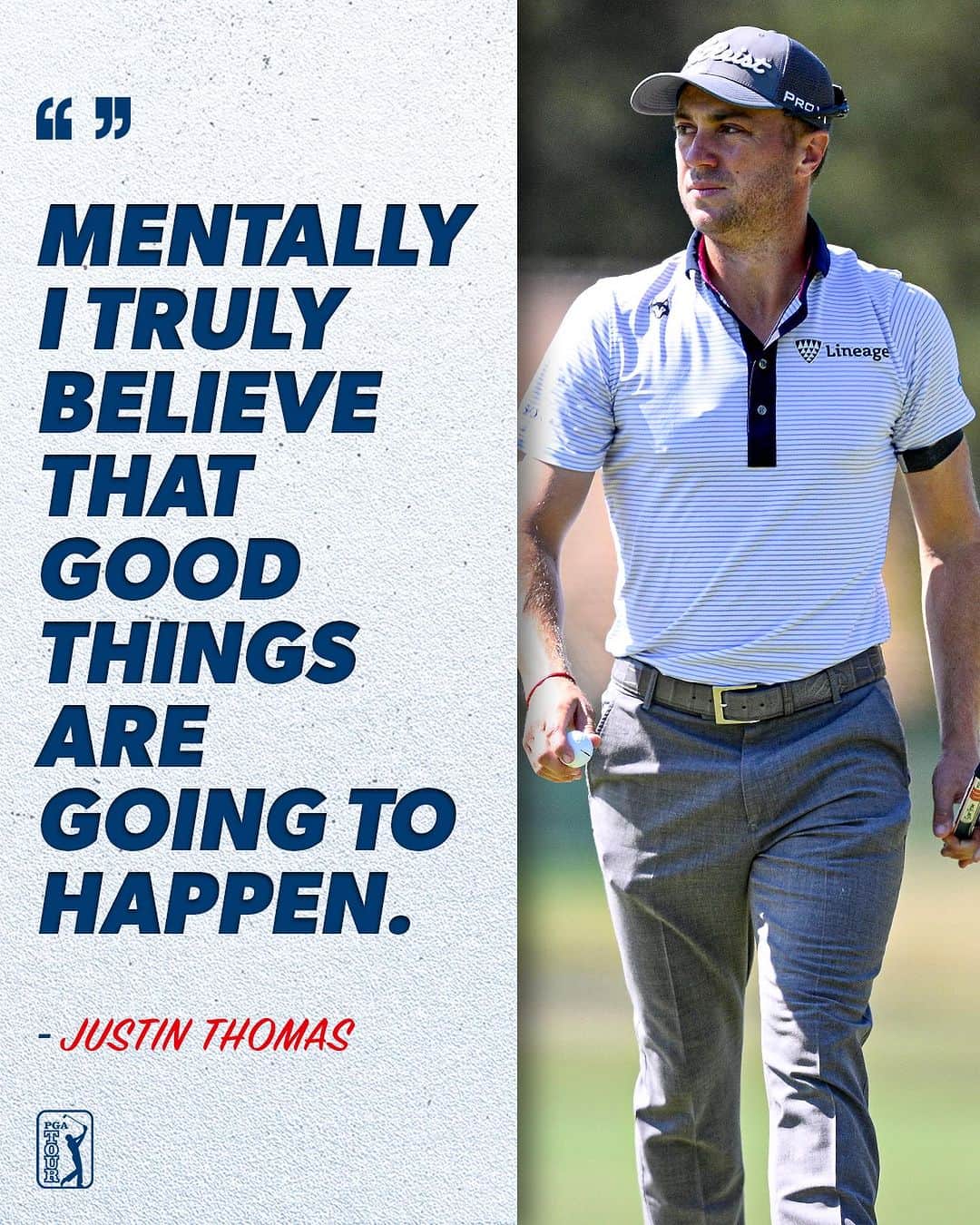 PGA TOURのインスタグラム：「18 holes to go.   @JustinThomas34 has found his form and sits just two shots off the lead @FortinetChampionship.」
