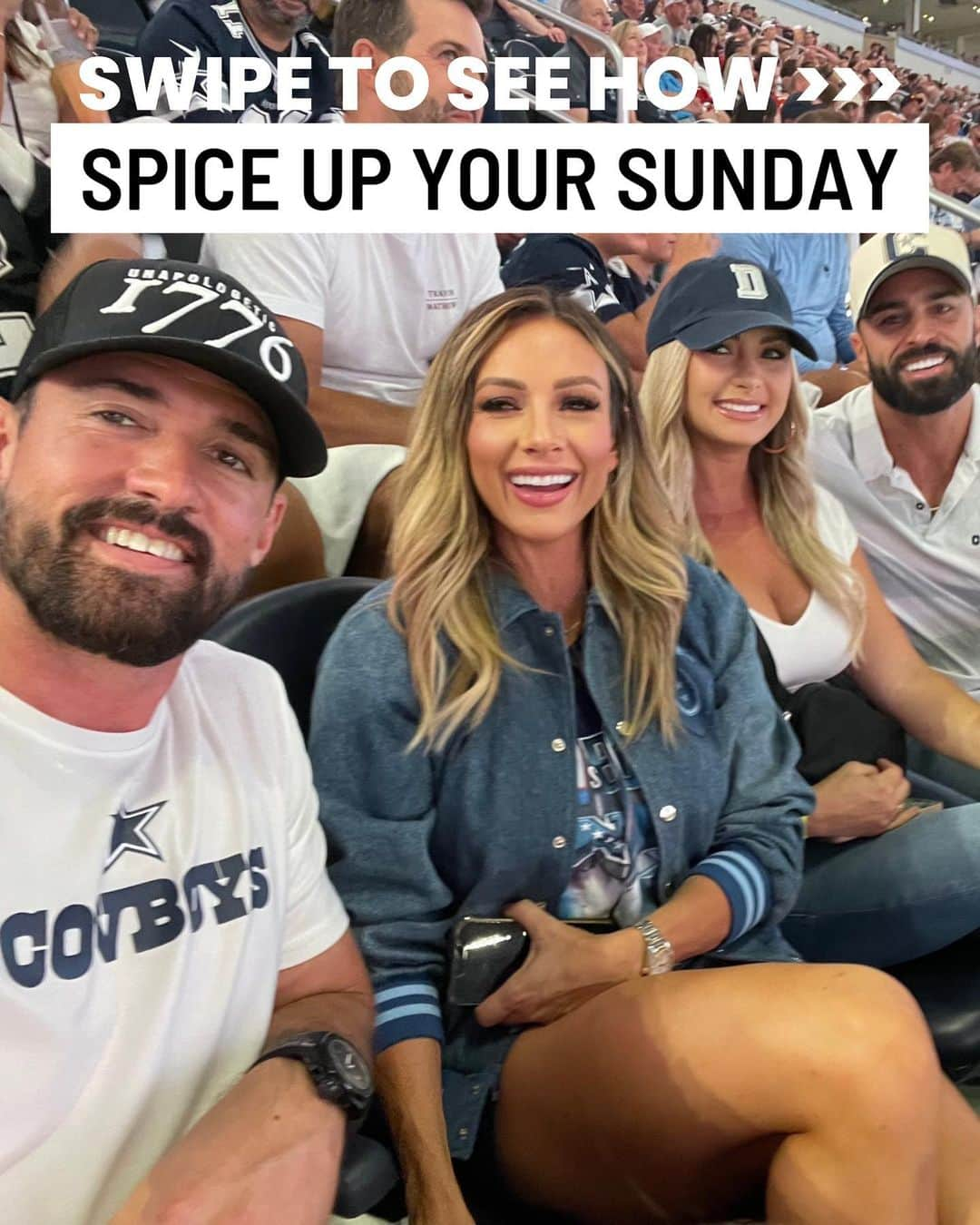 Paige Hathawayのインスタグラム：「Who do you got today!? 🏈 🥳 COWBOYS?  CHIEFS?  JETS?  RAMS!?  Join us for a little friendly or not so friendly wagering MyBookie — Use code ‘HATHAWAY’ for some free cash and TAG YOUR FAVORITE TEAM BELOW!!👇🏼」