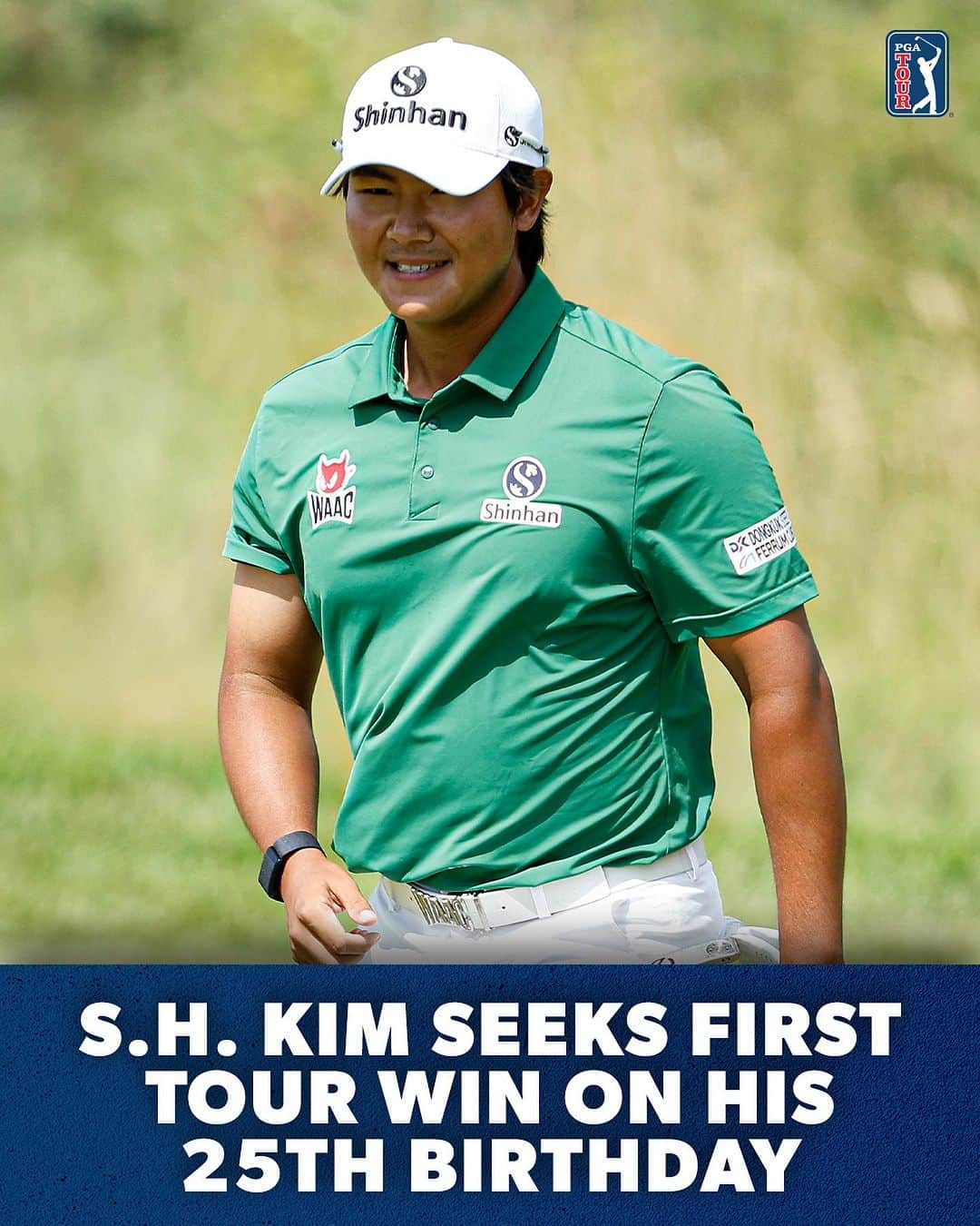 PGA TOURさんのインスタグラム写真 - (PGA TOURInstagram)「Happy Birthday, @SH.Kim_1 🎉  On the day he turns 25, he will be chasing his first TOUR title @FortinetChampionship.」9月18日 4時32分 - pgatour
