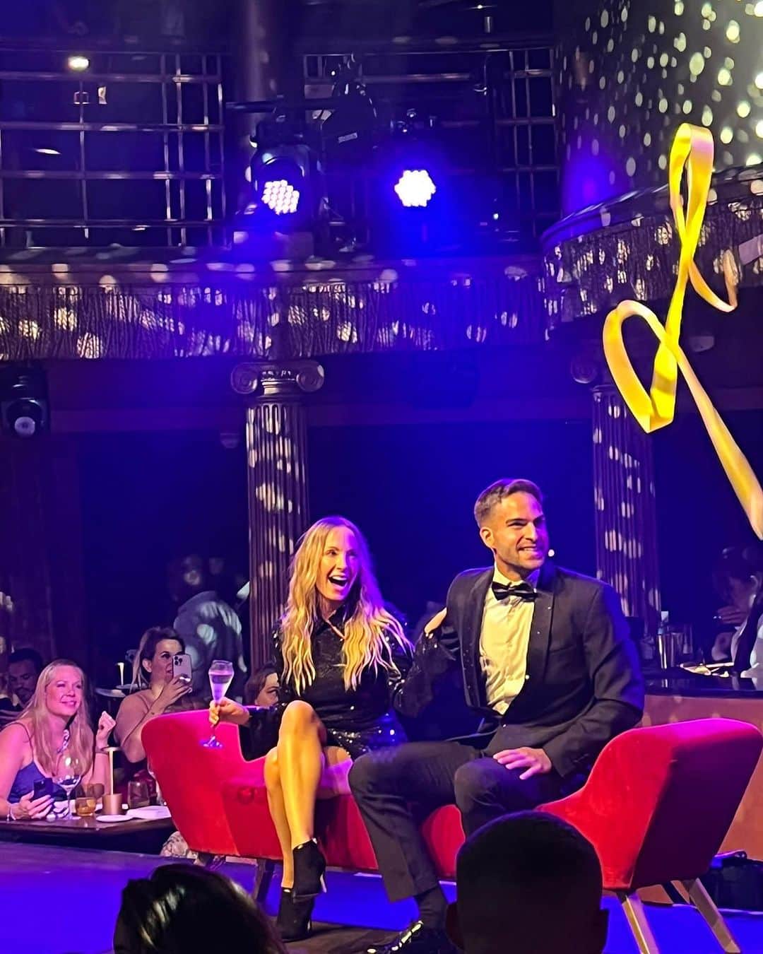 ジョアン・フロッグガットのインスタグラム：「Oh my goodness, what a night @liolondonofficial the absolute best fun! ❤️ Thank you @azmajid for organising a belated (not so low key) birthday celebration and to all the team at Lio who were just amazing!❤️❤️❤️」