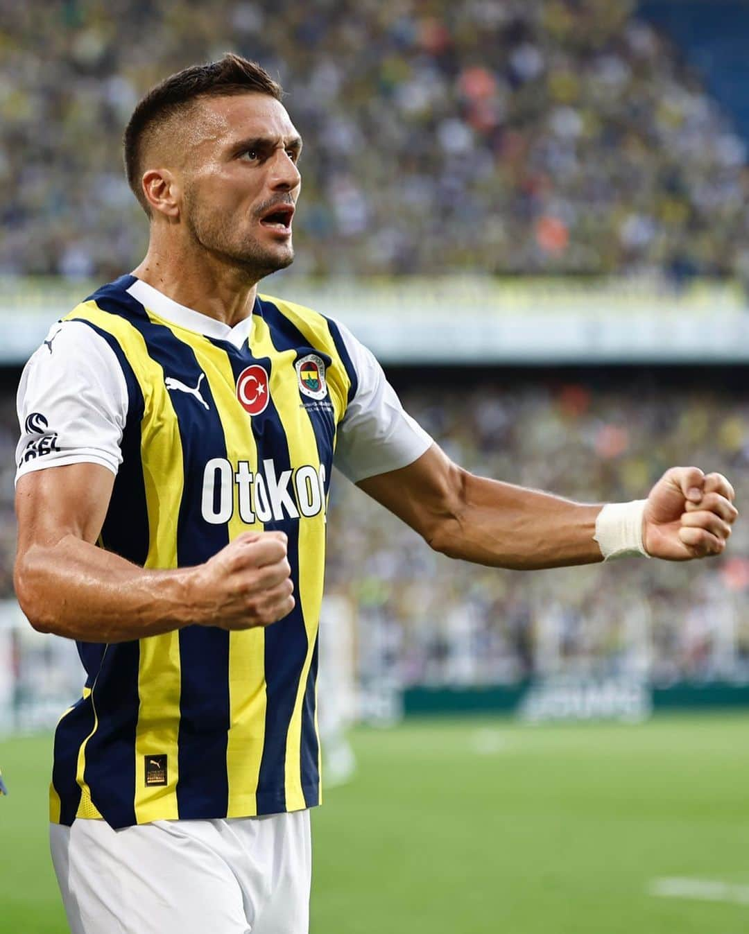 ドゥシャン・タディッチのインスタグラム：「🔥 Come on, @Fenerbahce! 🟡🔵」