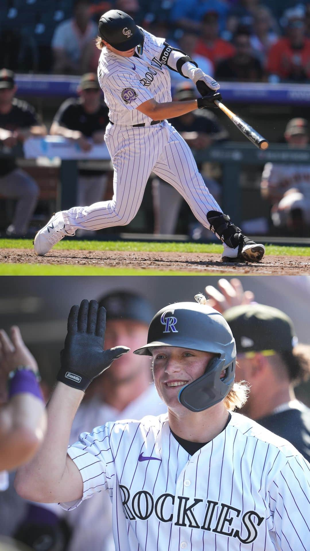 コロラド・ロッキーズのインスタグラム：「First career home run for Goody 👏」