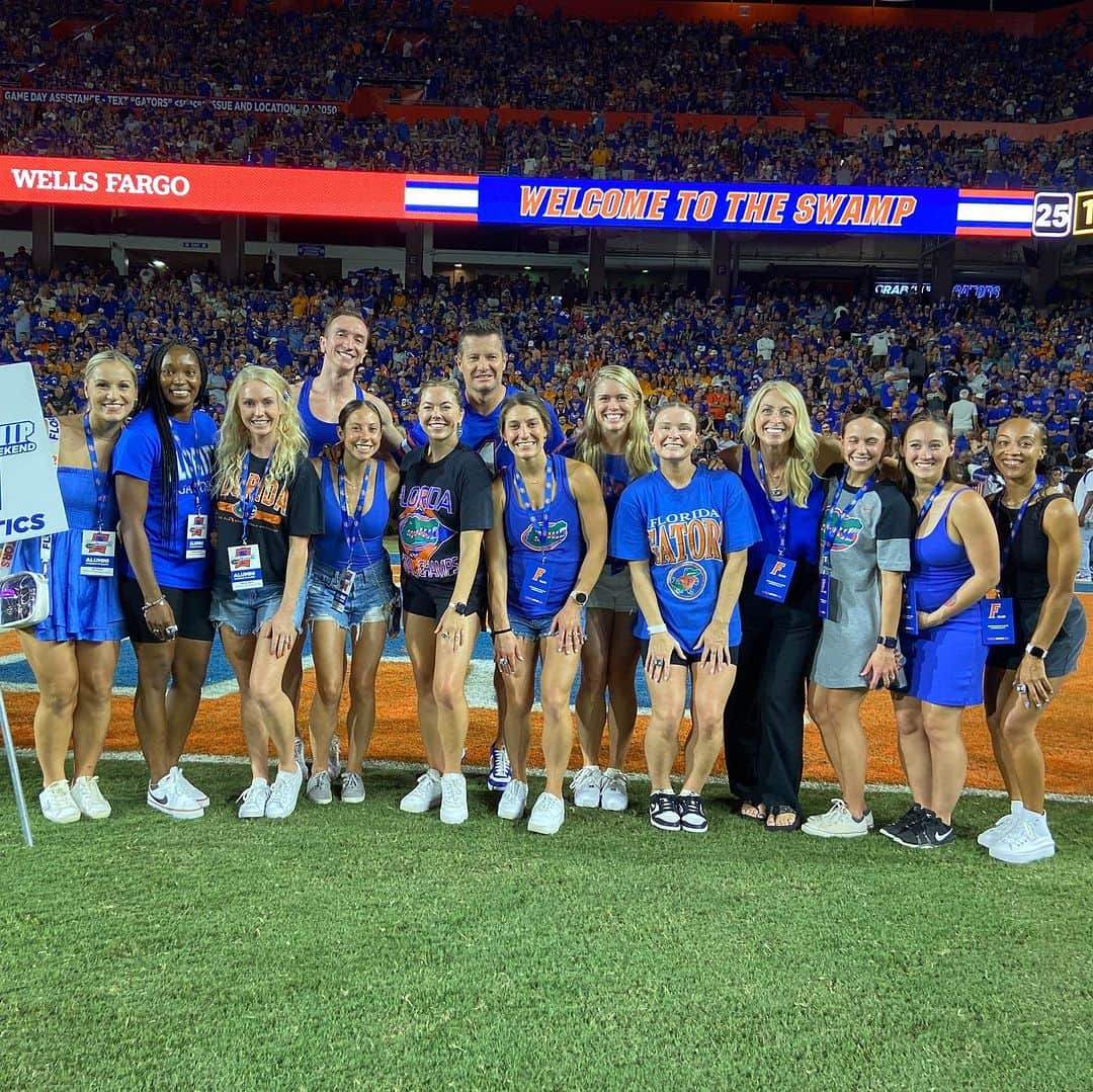 ブリジェット・スローンのインスタグラム：「Gator girlies forever 🫶  • Ladies we still got it! Amazing weekend celebrating our 2013 NCAA & SEC Championship Titles! My heart is so full right now ❤️✨ #gogators」