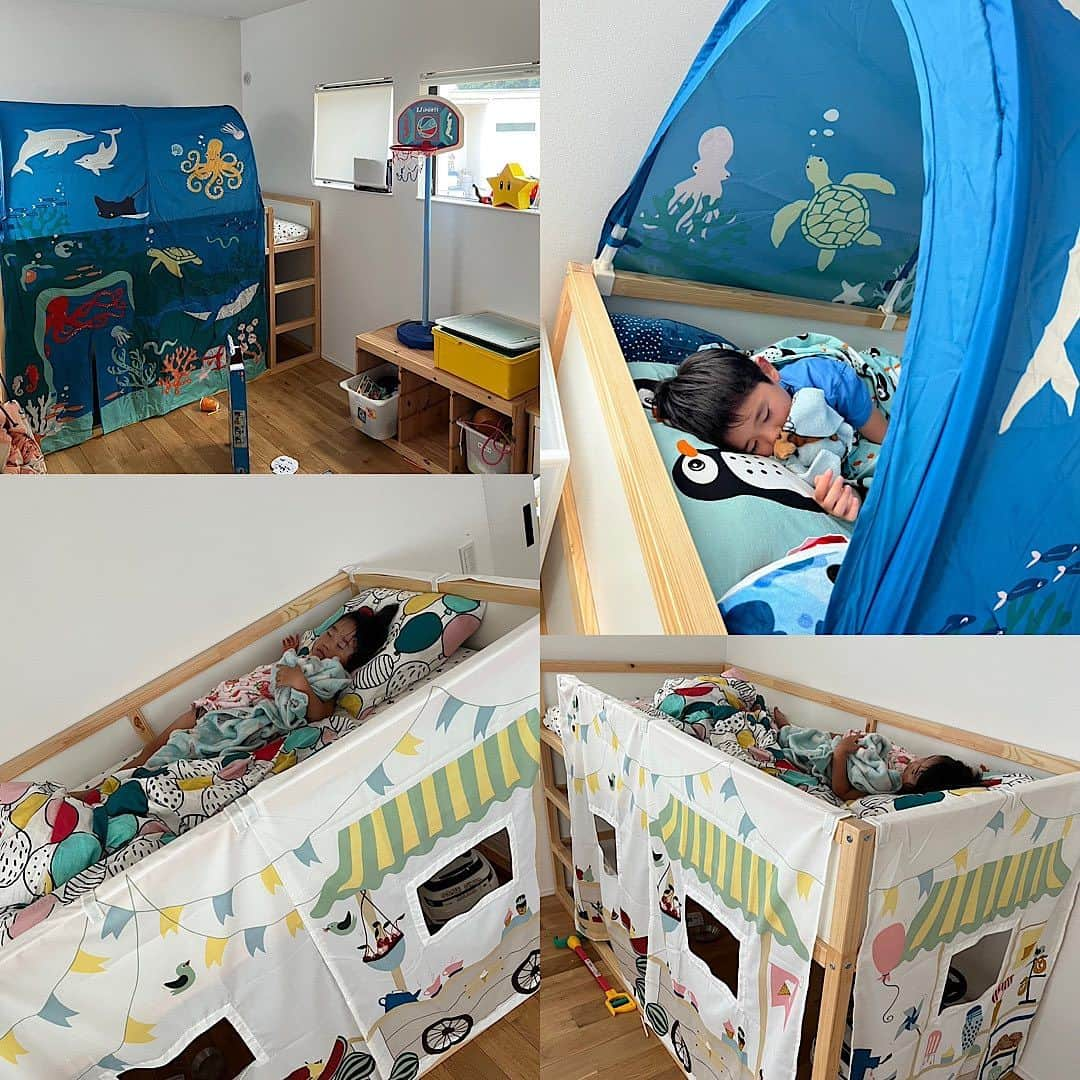 谷口大智のインスタグラム：「父とは…🔨🛏️👦🧒  自分が3段ベッドに初めて登ったあの日を思い出す😌  さぁ明日からも頑張ろう🏀🔥  #dtのオフ」