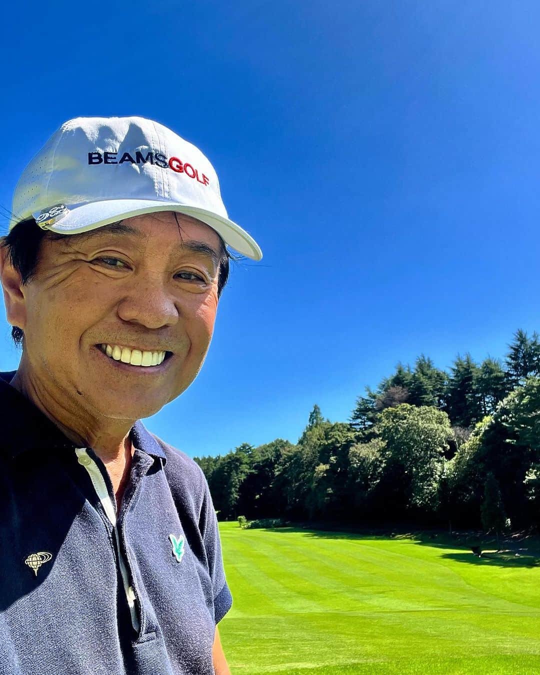 設楽洋のインスタグラム：「またまた晴れ男参上❣️ 恒例のオヤジゴルフ⛳️🏌️‍♂️ @beamsgolf」