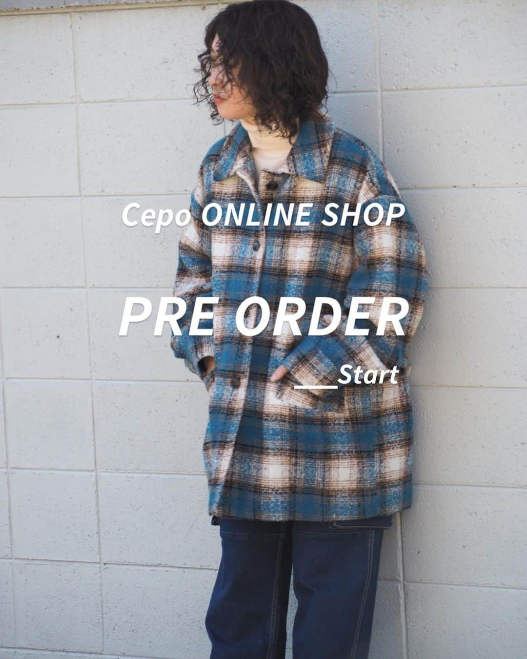 cepoのインスタグラム：「9/18.mon 【PRE ORDER】 . おすすめのアウター・ブーツを Cepo ONLINE SHOPにて 先行予約受付スタート！  _  ▶︎予約特典 ブルーメイトメンバーズポイント 1,000ptプレゼント🎁  詳細はTOPページから Cepo ONLINE SHOPをご覧ください。  . . . #cepo #セポ #2023aw #アウター #チェックジャケット #チェックコート #ダウンベスト #エアコンダウン #ショートブーツ #ニットブーツ #ウエスタンブーツ #ロングブーツ #秋服コーデ #冬服コーデ #秋冬コーデ #大人カジュアル #大人カジュアルコーデ #きれいめカジュアル #カジュアルファッション #着回しコーデ #先行予約 #cepostaffsnap」