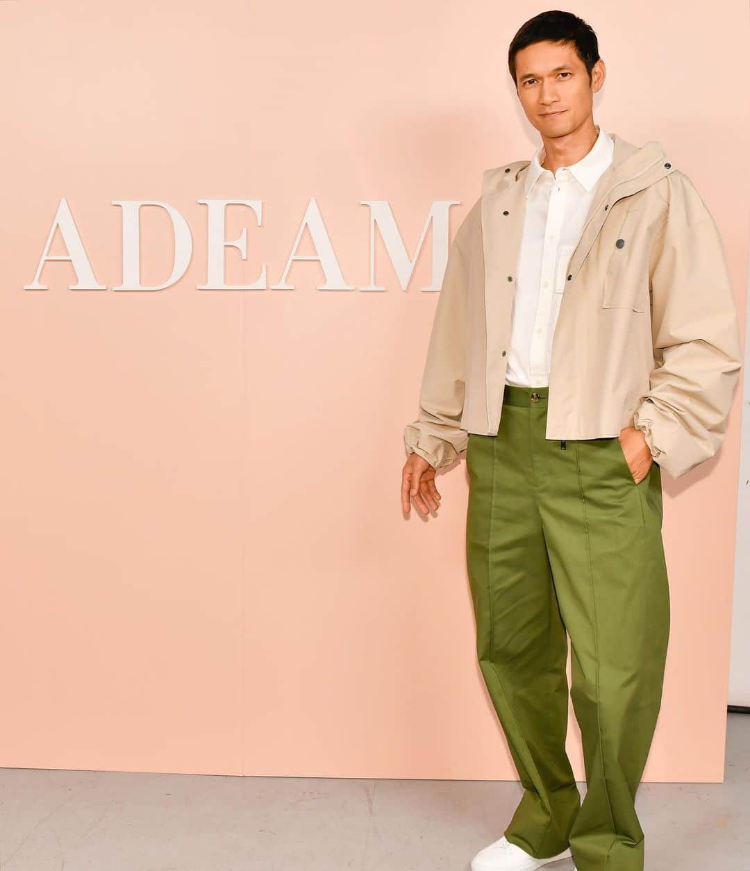 アディアムのインスタグラム：「Front Row Guests at the #ADEAM Spring Summer 2024 show wearing #ADEAMICHI.」