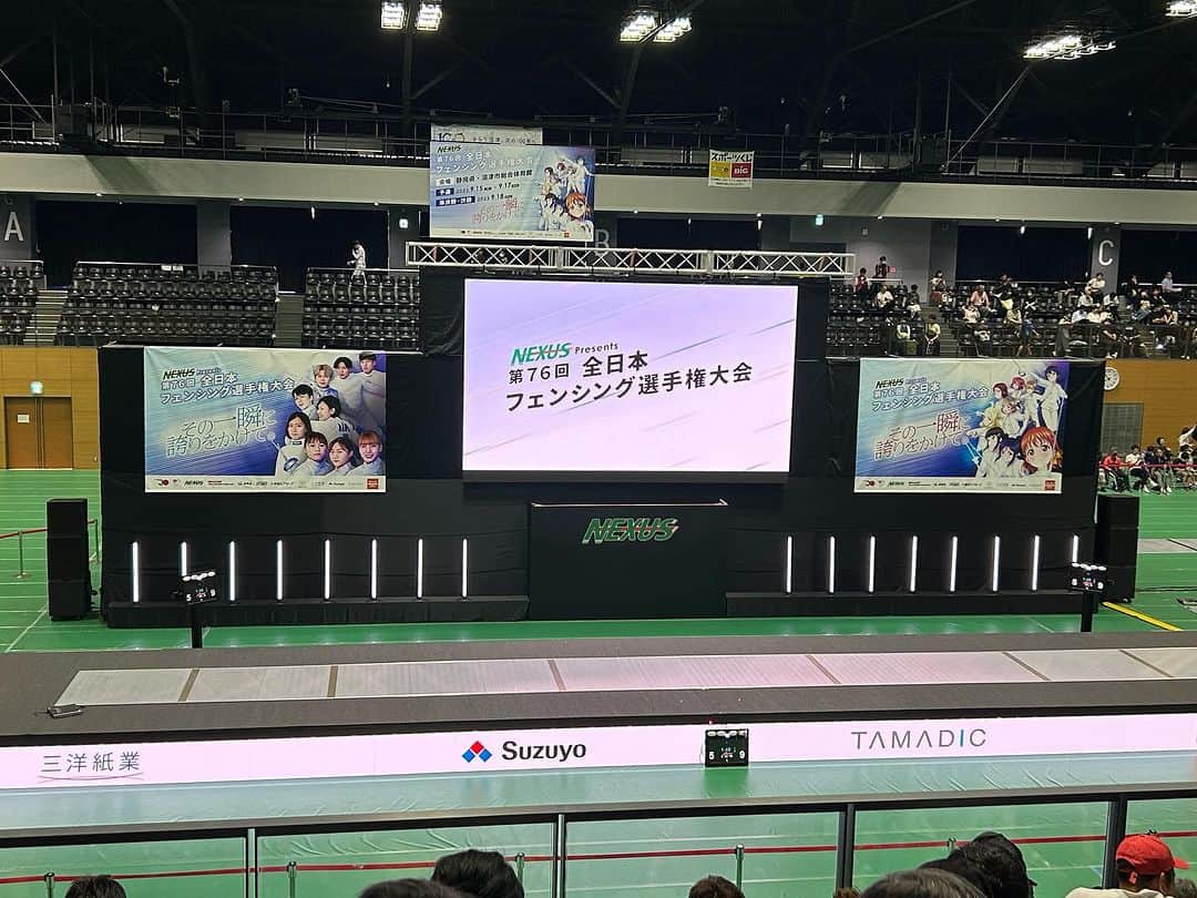 うえたけのインスタグラム：「来た✨ 第76回 全日本 #フェンシング 選手権大会🤺」