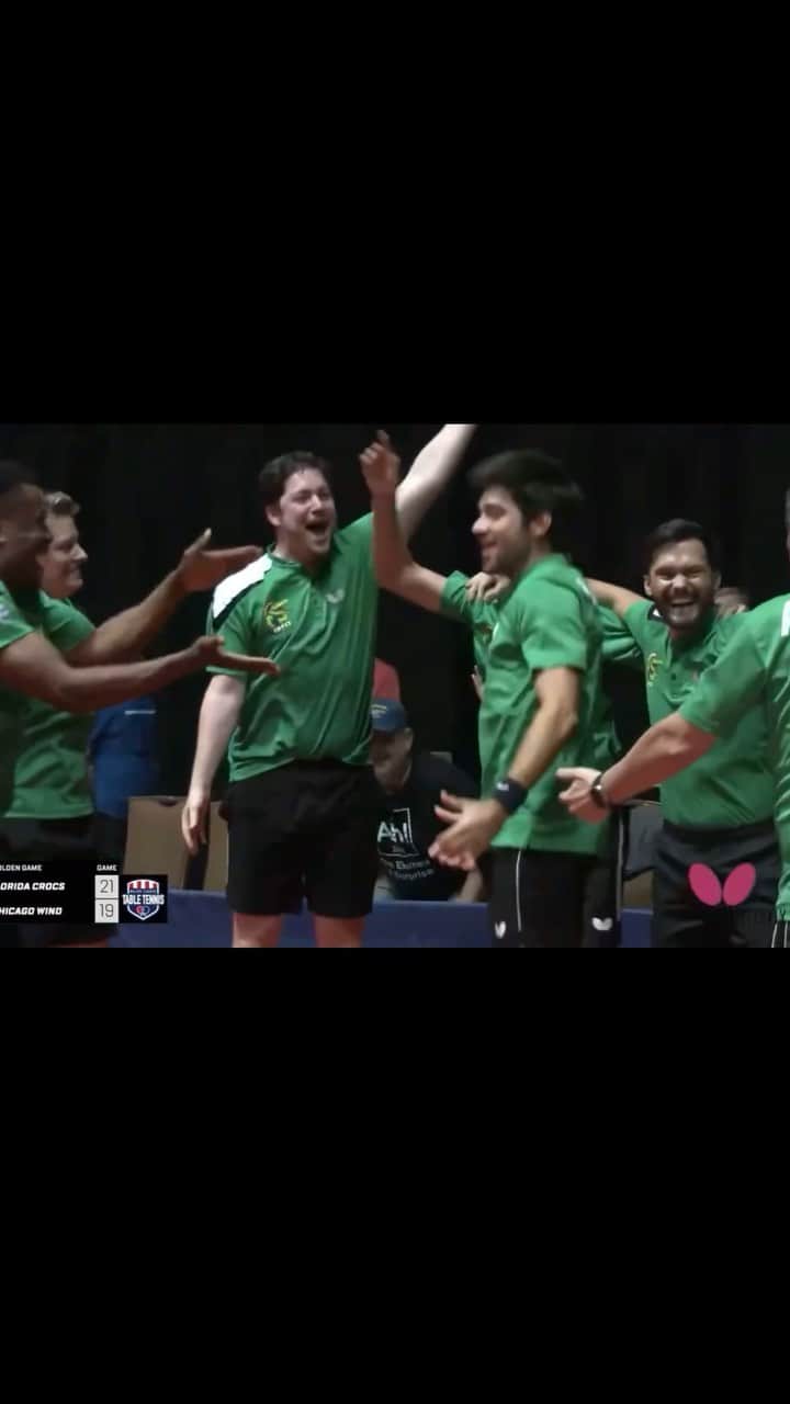 マチルダ・エコームのインスタグラム：「What an amazing first weekend at the Major League Table Tennis! With some inspiration from the Swedish gold medal at Europeans, Florida Crocs managed to win also the third and final game in this first round of matches. Amazing team spirit and amazing setup by the organizing team. Thank you and see you in a month! 🐊」