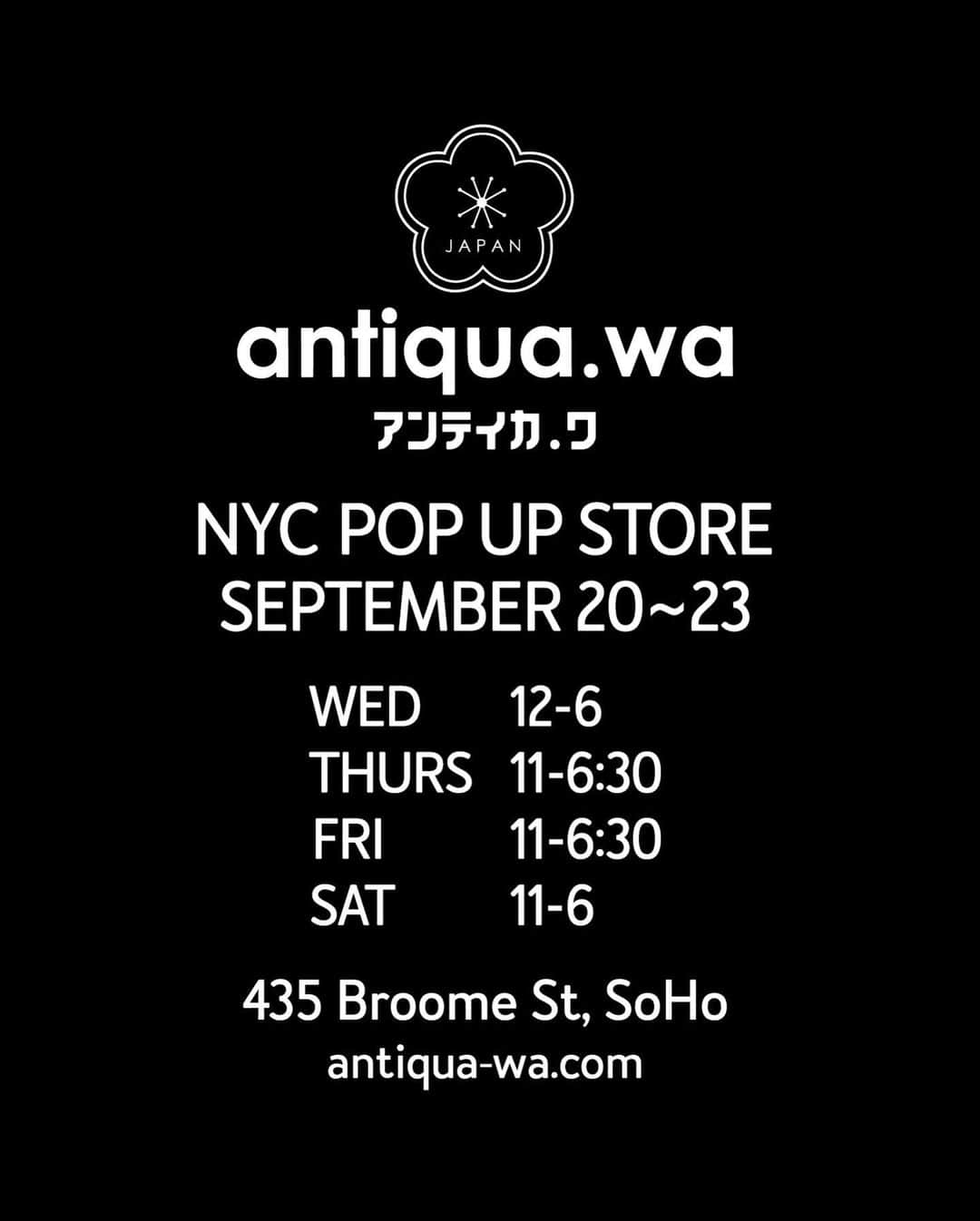 Shing02さんのインスタグラム写真 - (Shing02Instagram)「@antiqua__wa NYC POP UP STORE September 20~23 Wed 12-6 Thurs 11-6:30 Fri 11-6:30 Sat 11-6 435 Broome St, SoHo antiqua-wa.com  I'll be in NYC repping @seaven.wear and some merch this wed-fri! (DC on sat) come through!!」9月18日 12時32分 - shing02gram