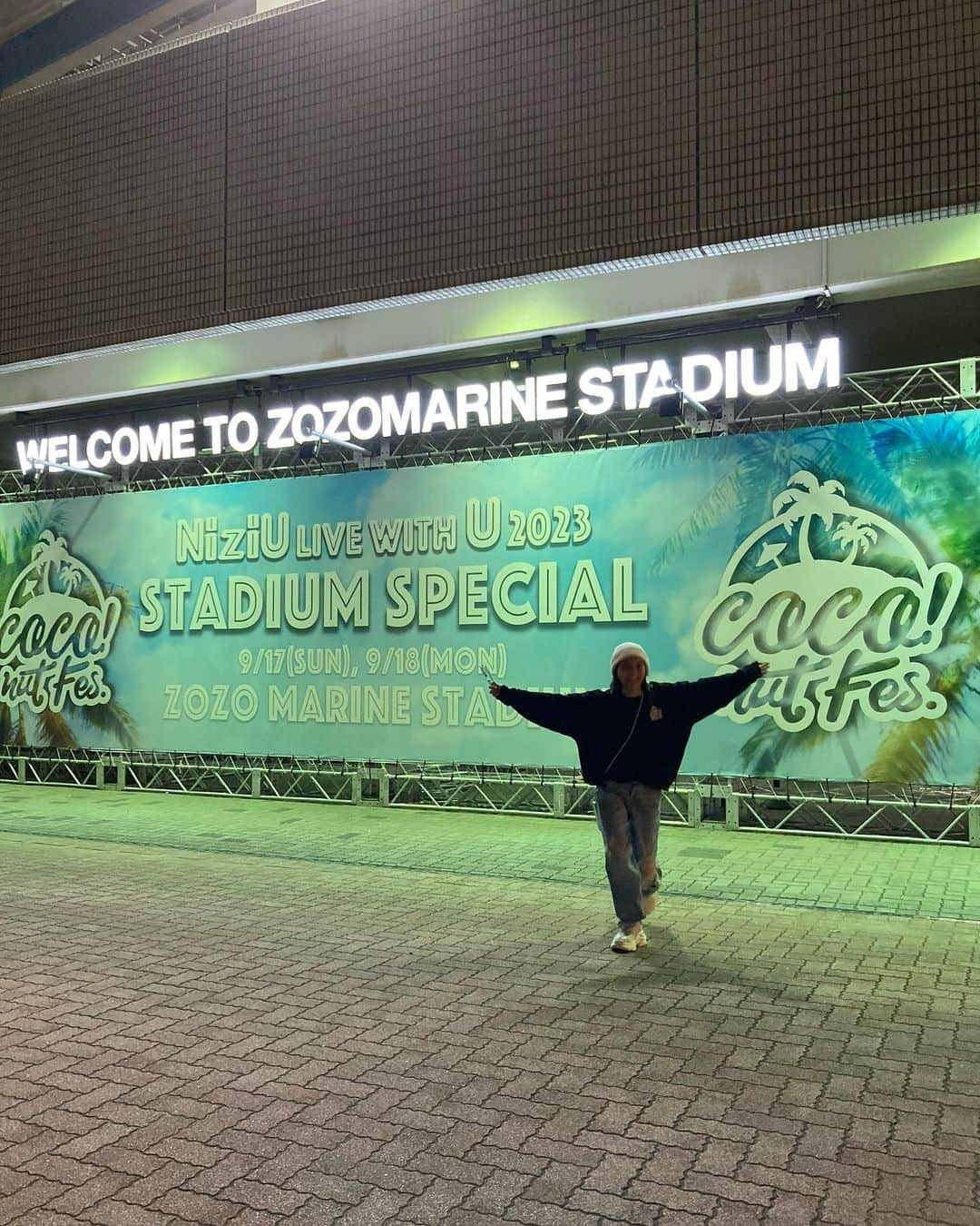 山口厚子さんのインスタグラム写真 - (山口厚子Instagram)「ひとりはしゃいだ😆🌈  #niziu_stadiumspecial」9月18日 12時38分 - atu_yaman