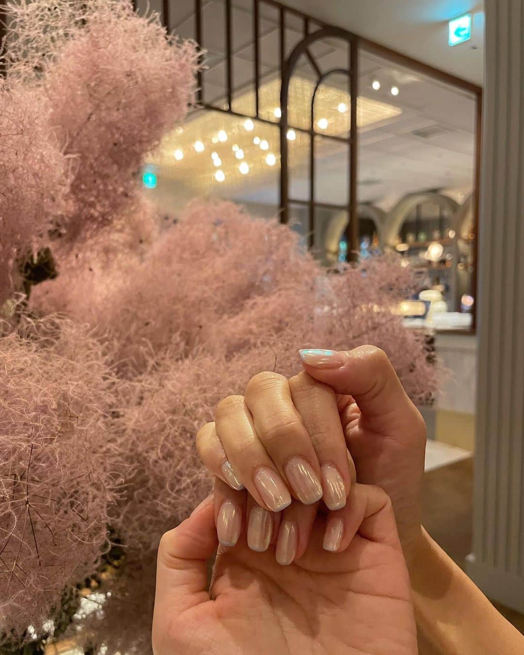 のインスタグラム：「New nail💅🤍 @__yukanail__  @deicy_omotesando   やっぱり越川さんにやっていただくネイルは毎回ほんとかわいい🪽✨  #nail#footnail#表参道ネイルサロン」