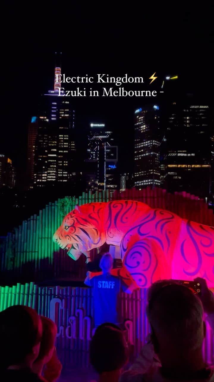 小林恵月のインスタグラム：「Melbourne free event 🐅⚡️ #electrickingdommelbourne #electrickingdom #melbourneaustralia #オーストラリア留学#メルボルン留学#オーストラリア旅行 #メルボルン観光#メルボルンワーホリ」