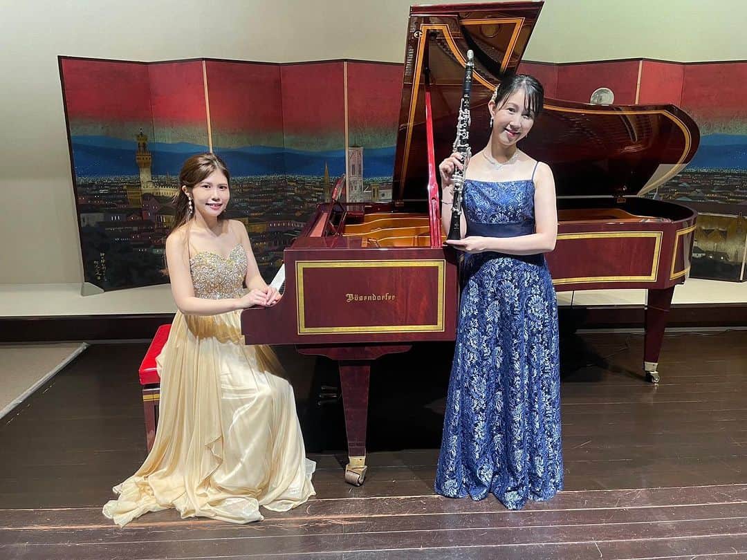 のインスタグラム：「野原舞花ちゃん @maika.nohara とのMuseum Concert💖 お越しいただいた皆さま、ありがとうございました♪  光が丘美術館、とても美しい場所でした✨ 一部はフランスもの、二部は日本の作曲家の曲を✨  舞花ちゃんの感性は本当に素晴らしく、演奏を楽しみながら勉強させてもらいました🥺💓ありがとう✨ . #museum #clarinet #piano #クラリネット #wearebuffet #光が丘美術館」
