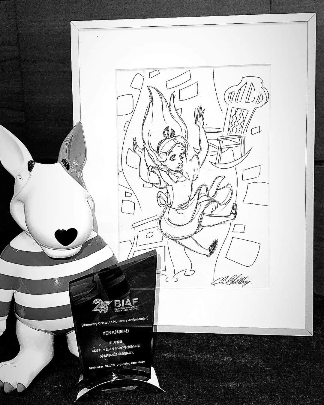 チェ・イェナさんのインスタグラム写真 - (チェ・イェナInstagram)「Bucheon International Animation Festival 2023 홍보대사가 되었습니다  앞으로 더 열심히 애니메이션을 보도록 하겠습니다♥」9月18日 14時49分 - yena.jigumina