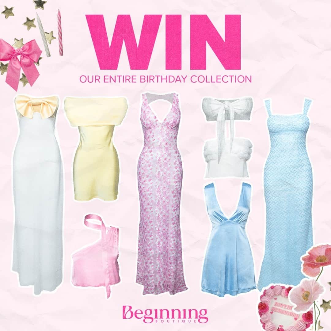 Beginning Boutiqueのインスタグラム：「WIN OUR ENTIRE BIRTHDAY COLLECTION 🧁✨⁠ ⁠ We are one lucky follower a chance to win our ENTIRE Birthday Behaviour Collection 🎀⁠ ⁠ HOW TO ENTER:⁠ 🤍 Tag your bestie in the comments below ⁠ 🤍 Both must be following @beginningboutique on Instagram and TikTok ⁠ 🤍 LIKE this post!⁠ ⁠ *T&Cs apply. Open to all. Entries close Sunday 24th September, 11:59pm AEST. Winner will be chosen at random and contacted via Insta DM’s! Winner will only be contacted via this account! All giveaway purchases cannot be exchanged.⁠ ⁠ This promotion is in no way sponsored, endorsed or administered by, or associated with, Instagram.」