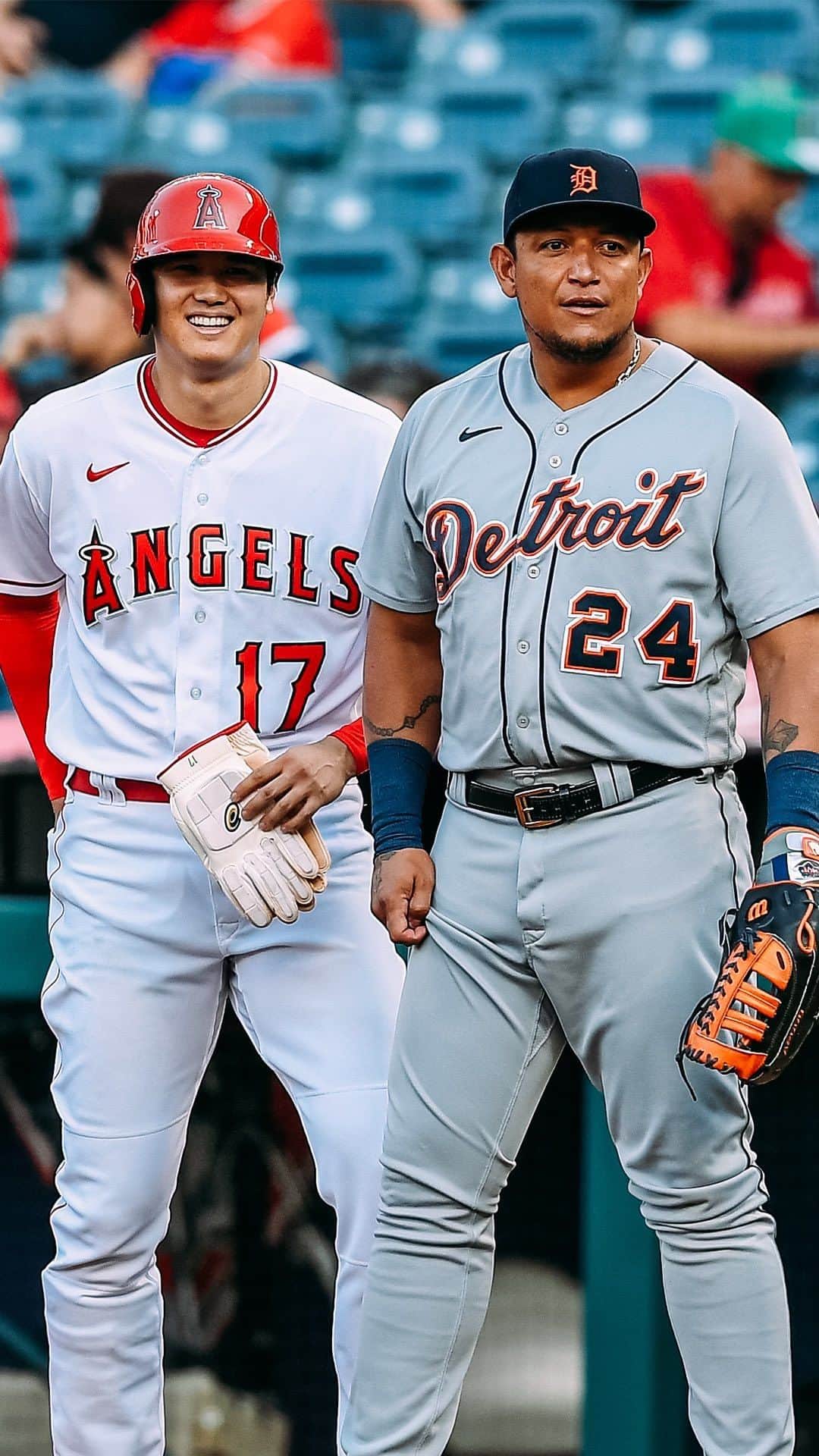 のインスタグラム：「Miggy being Miggy, with Shohei. #MiggyMondays」