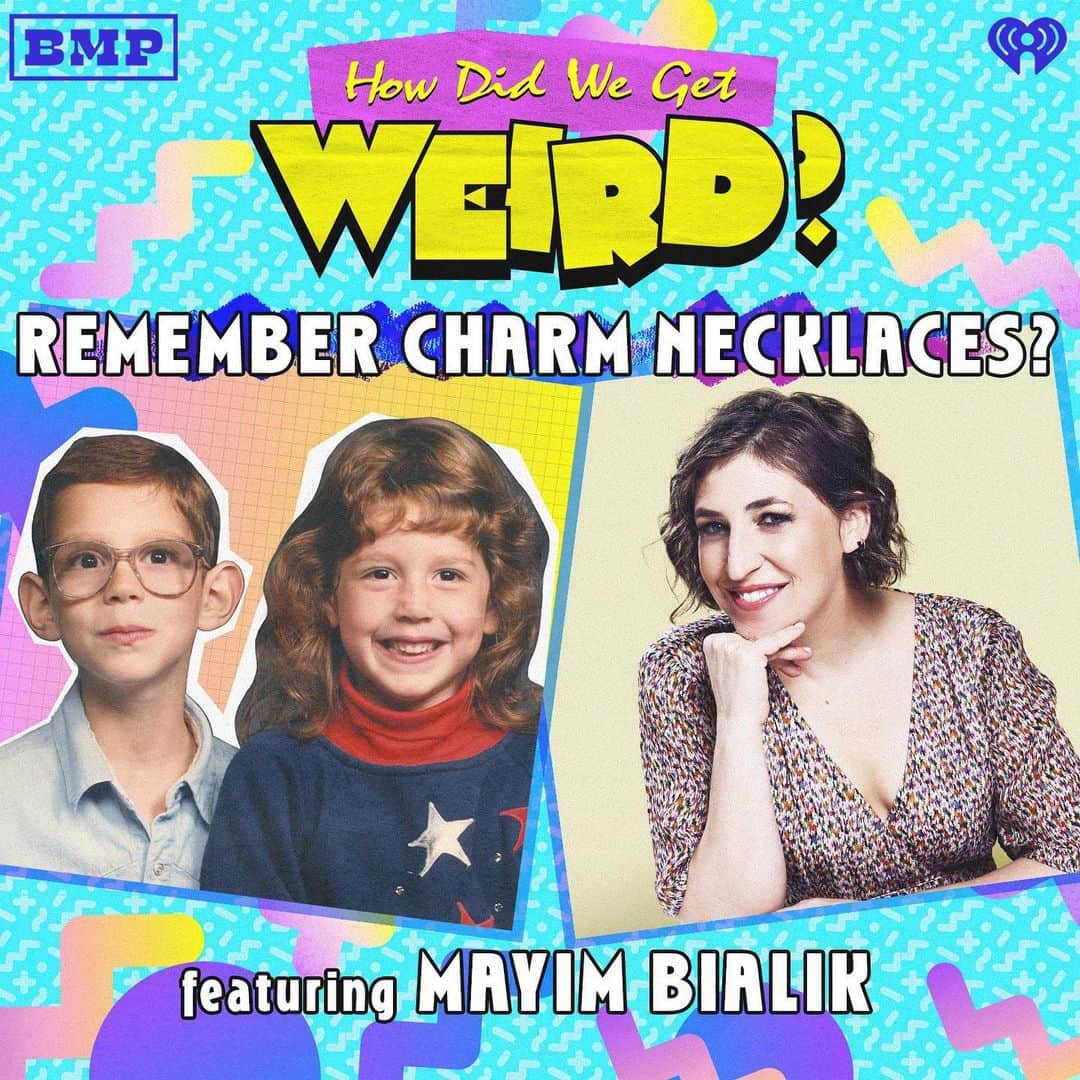 メイム・ビアリクのインスタグラム：「Check out my episode of "How Did We Get Weird?" to hear me talk with @vanessabayer and Jonah Bayer about the nostalgia of charm necklaces! ✨Link in bio」