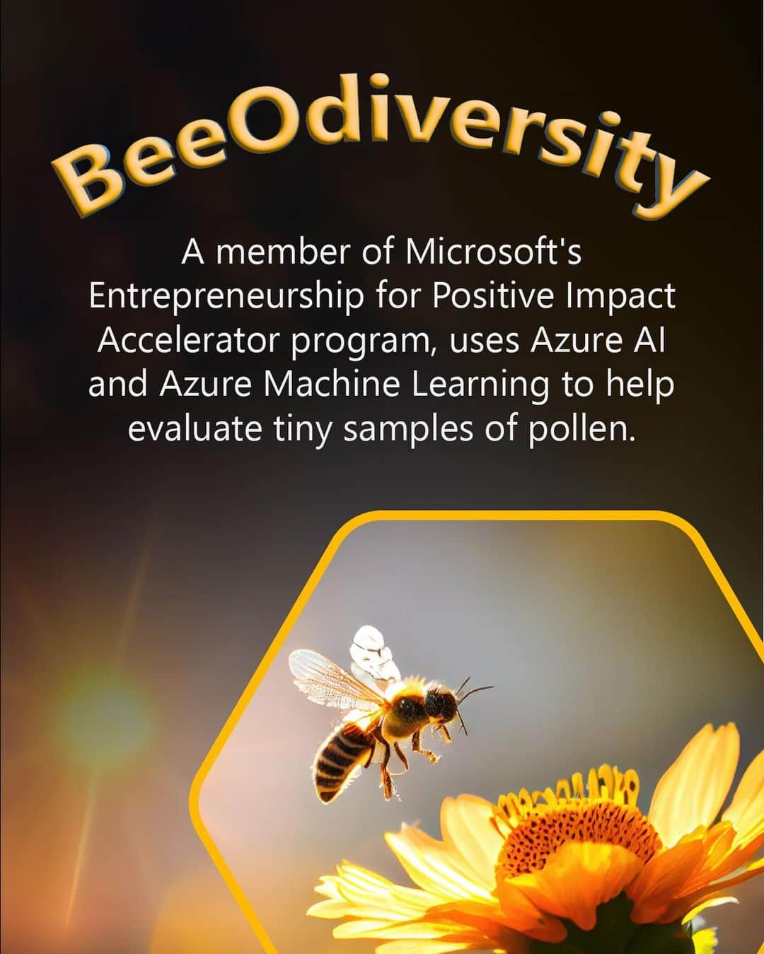 Microsoftのインスタグラム：「With bees, we can harvest more than honey. 🐝」