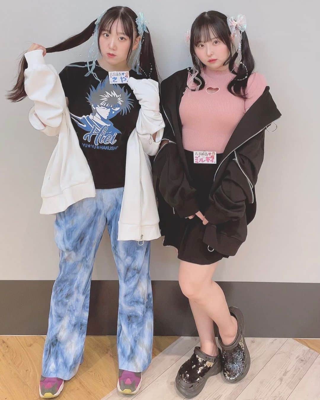 のインスタグラム：「2023.9.18(月祝) THICCルミネエスト新宿店1日店長終了しました💙🩷  1度はやってみたかったアパレルイベントを乳舞で出来て幸せでした〜😭✨️  そして、お越しくださった皆様本当にありがとうございます❣️ 購入特典は明日送りますね〜🎁  今日は本当にありがとうございました〜👋✨️」