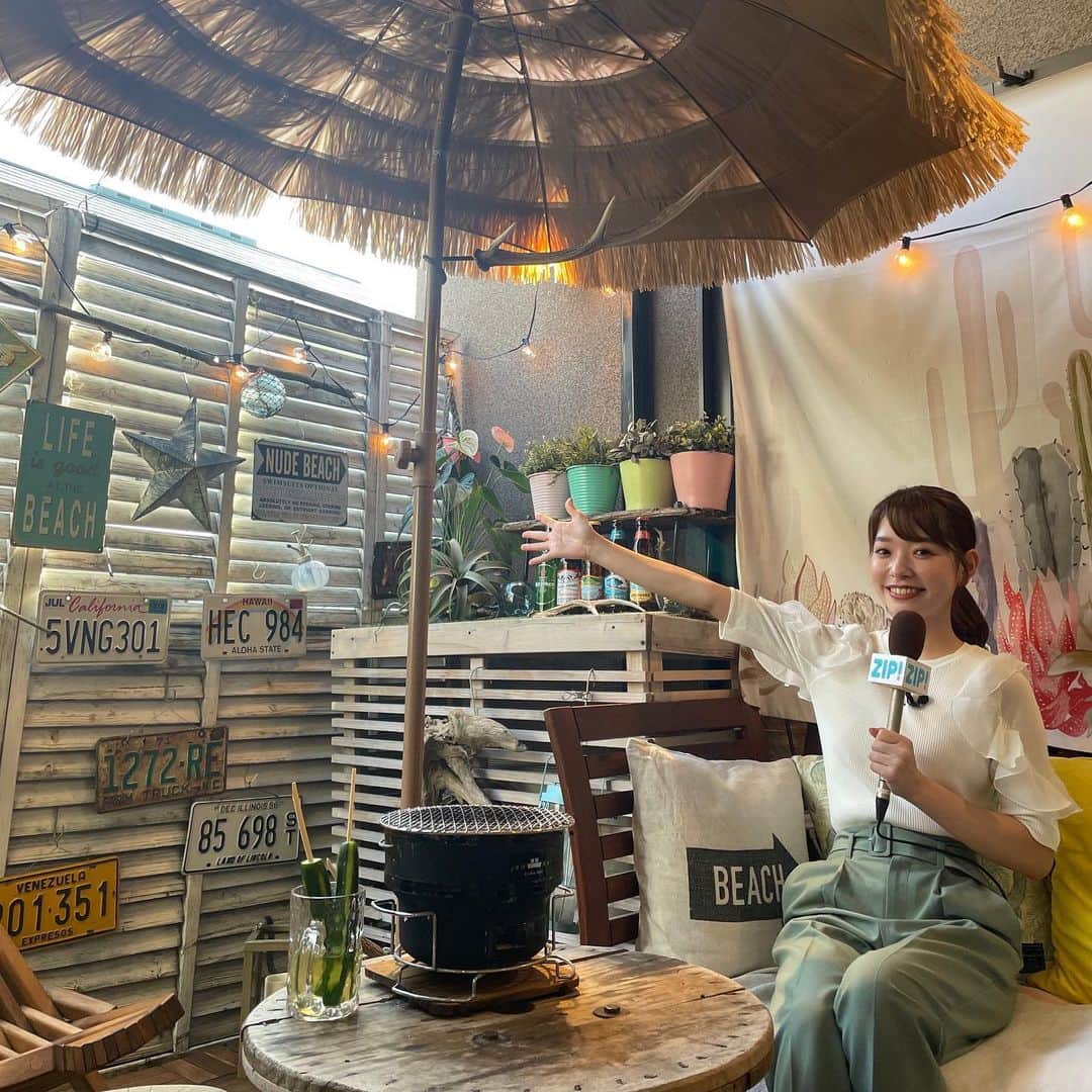 濱村春香のインスタグラム：「. 明日の #ZIP特集 は… BBQができるお家はどんな家🏠❓  ピザも焼ける！本格窯焼きBBQが出来るお家や 庭で焚き火が楽しめるお家も！ こだわりの自宅とBBQの楽しみ方を調査します！  取材にご協力いただいたみなさま、本当にありがとうございました🙇‍♀️  ⏰あさ7時15分ごろ ぜひご覧ください！  #ZIP」