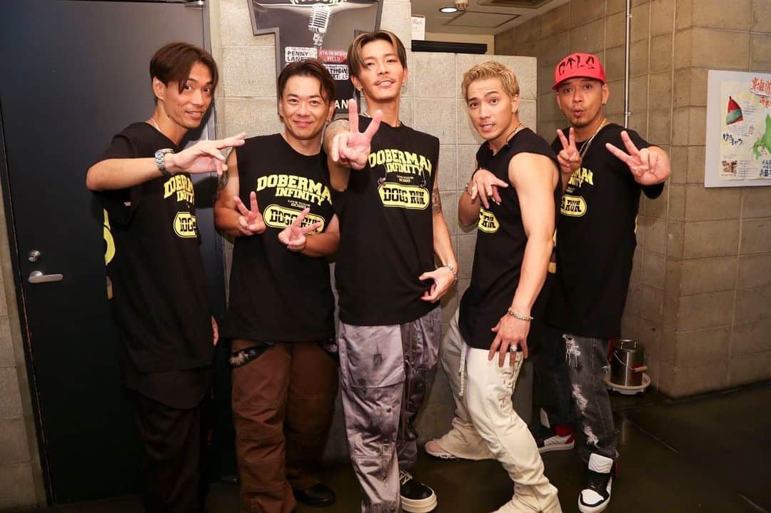 GSのインスタグラム：「2023.9.18🎤  DOBERMAN INFINITY LIVE TOUR 2023  ''DOGG RUN"  4ヵ所目　札幌  Next stop is Fukuoka.  #dobermaninfinity  #doggrun  #d6」