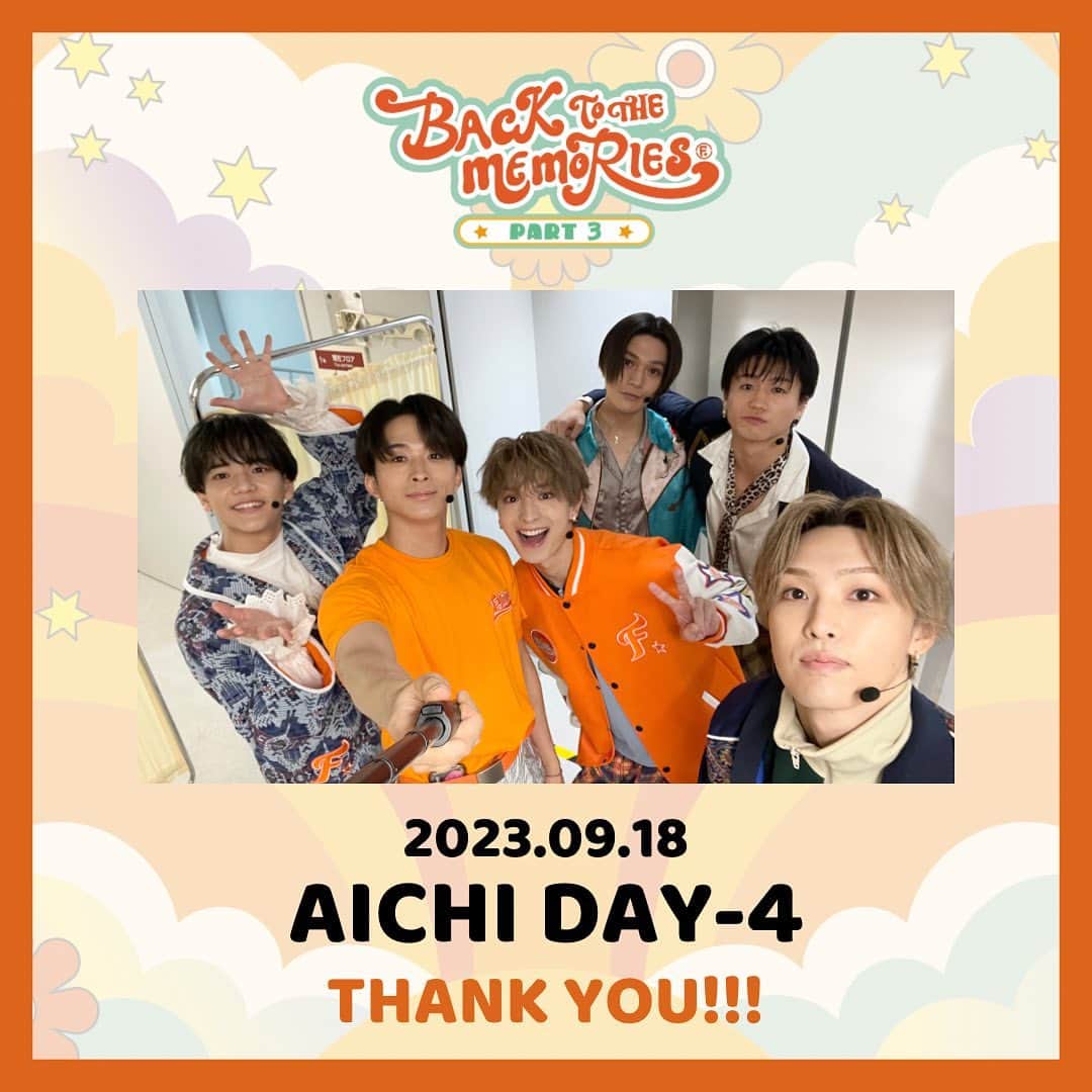 FANTASTICS from EXILE TRIBEのインスタグラム：「. BACK TO THE MEMORIES PART3  AICHI DAY-4🎪  #FANTASTICS #FANTASTIC6  #BTTM」