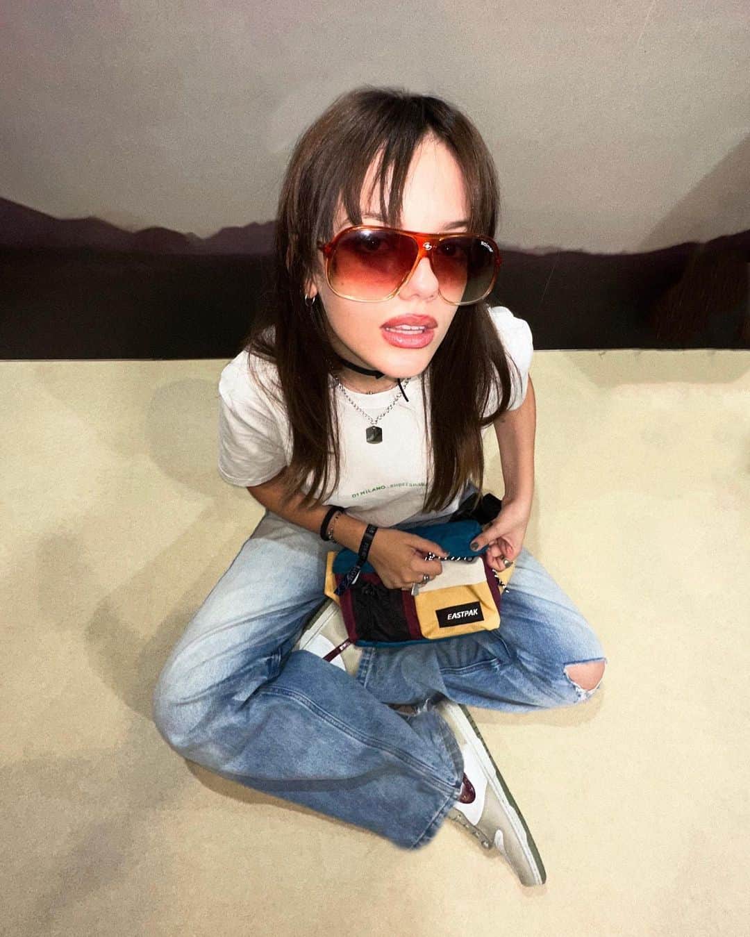 イーストパックのインスタグラム：「Our Varsity Waist Blocking bum bag with extra space is adopted by @sofia.craighero   Available on www.eastpak.com #builttoresist」