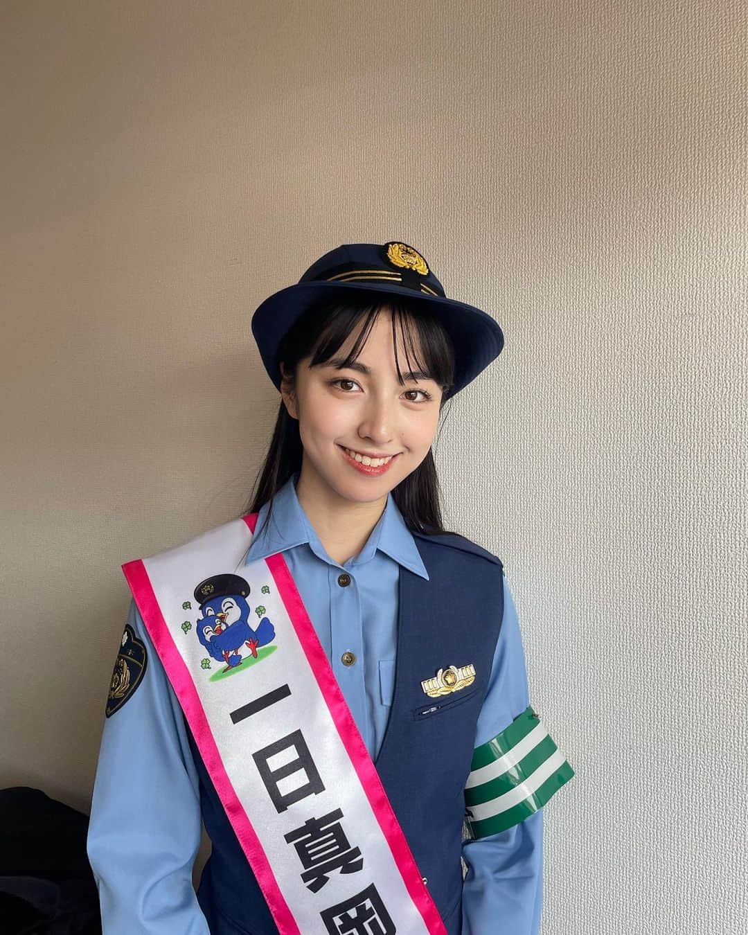 のインスタグラム：「栃木県真岡市にて 一日真岡警察署長を務めさせていただきました👮 日本で一つしかないLEXUSのパトカーにも乗せていただけて贅沢な一日でした🚔🚨 お久しぶりにみなさんにもお会いできて嬉しかった〜😽♡ ありがとうございました！」