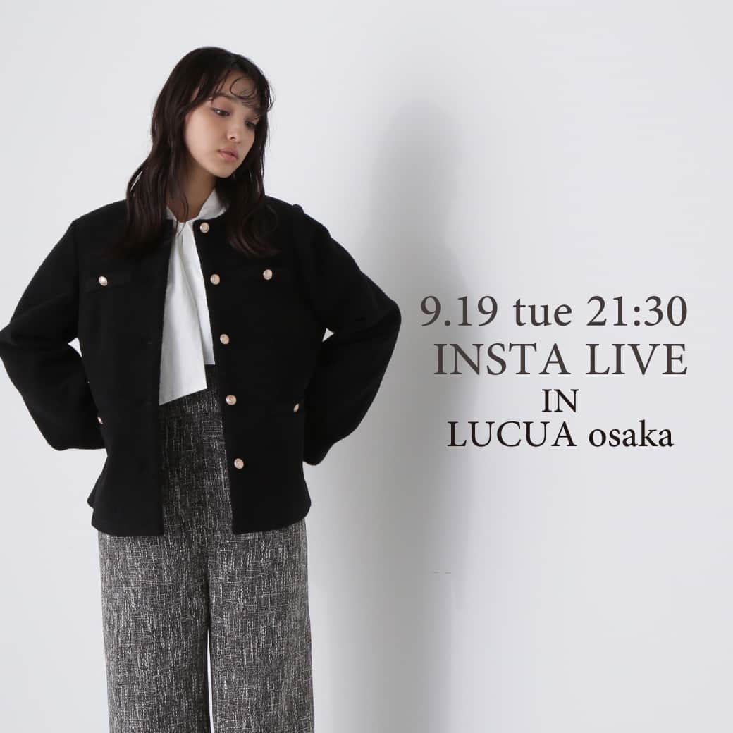 NATURAL BEAUTY BASICのインスタグラム：「9.13 tue 21:30 INSTA LIVE in LUCUA osaka  明日9/19(火)21:30～ ルクア大阪店よりインスタライブを配信いたします✨  新作アイテムを中心にご紹介します♡  商品について素材や着丈、着用感などご質問やコメント などもたくさんお待ちしております。 是非ご視聴くださいませ😊  ライブ紹介商品はライブ配信後NBB公式アプリ「shopping」または アプリhomeの「INSTA LIVE schedule」からご覧いただけます。  #インスタライブ #インスタライブ配信 #ライブ配信 #お出かけコーデ #デートコーデ #オフィスコーデ #オフィスカジュアル #通勤コーデ #大人可愛い #カラーコーデ #着回しコーデ #きれいめカジュアル #ベーシックコーデ #ベーシック #ナチュラルコーデ #トレンドスタイル #シンプルコーデ #ナチュラルビューティーベーシック #naturalbeautybasic」