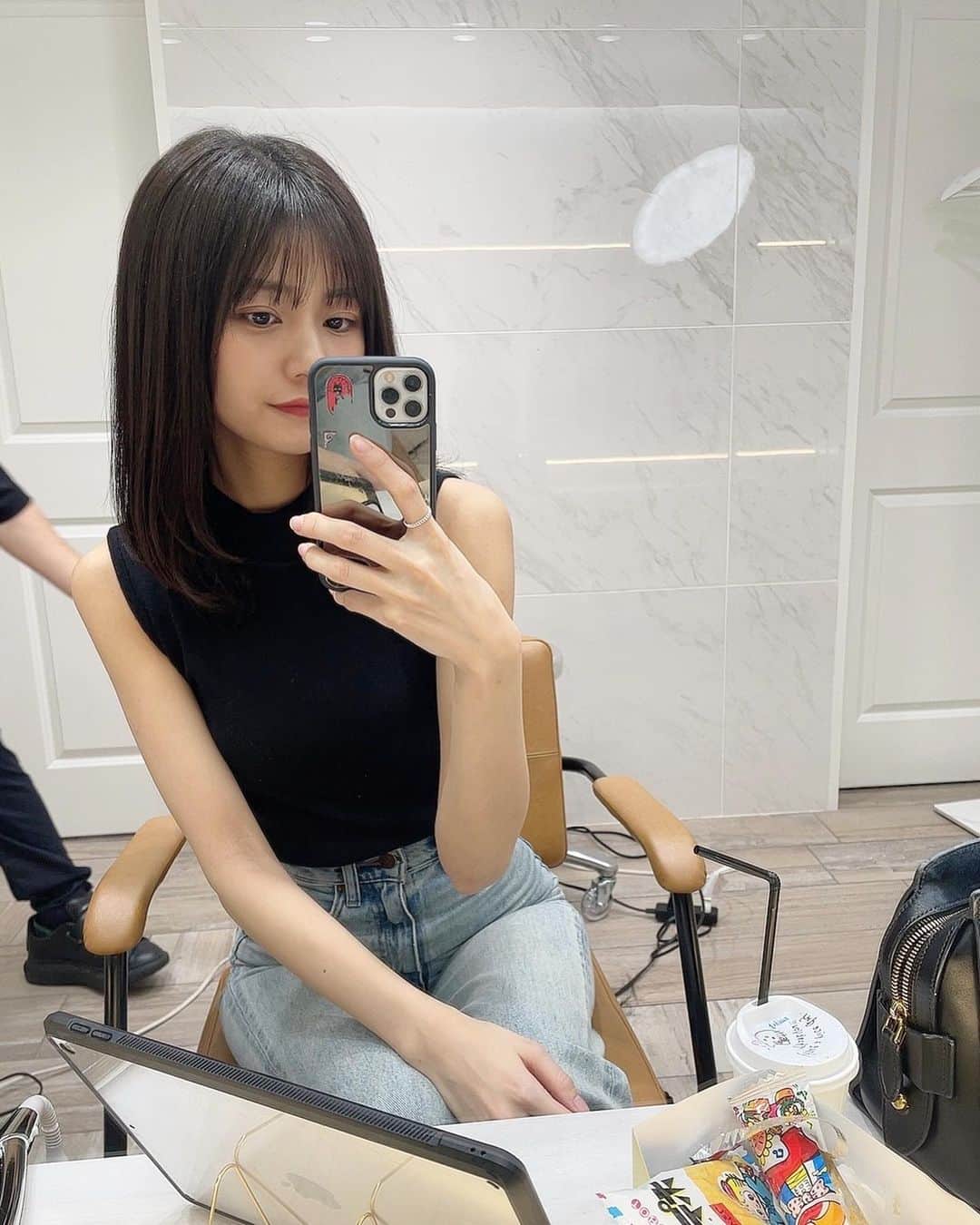 杉浦みずきのインスタグラム：「途中、笑」
