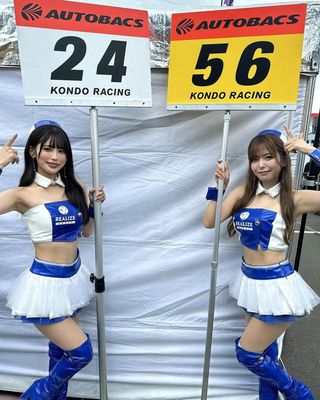 織田真実那さんのインスタグラム写真 - (織田真実那Instagram)「#SUPERGT  Rd6 菅生🐮 お疲れ様でした🏁  24号車➡️5位 56号車➡️10位 という結果になりました✊  レースが終わった後まで大波乱のレースでした🥺  見ていて追いつくのに必死でここはどうして？？ということも多かったのでもっと勉強したい✏️💪  次戦もKONDOracingの応援よろしくお願いします✨  #supergt#sgt#レースクイーン#rq#リアライズコーポレーション#kondoracing#nissan#sugo#スポーツランドsugo」9月18日 21時23分 - omamechan_m