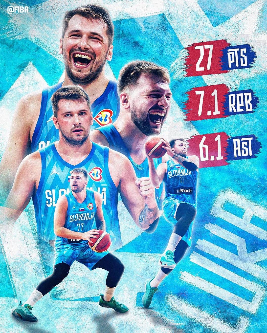 FIBAのインスタグラム：「Plays the game on his own pace. 😮‍💨  Luka was box office in #FIBAWC 🍿🎬」