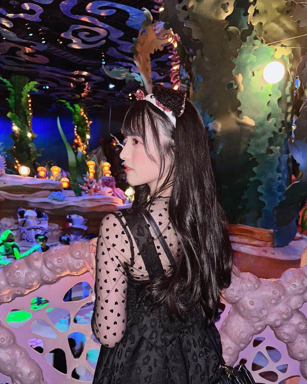 のインスタグラム：「🩵🪼🩵  みなさん、！ 今日もお疲れ様でした！！  9月になりましたが、皆さんどぅですか？🪼 皆さんが頑張れるように私、心の中で応援しておきます🫶🏻  一緒に頑張りましょう！  菅田さんが頑張れるようなメッセージ‪‪❤︎‬ まってます‪‪❤︎‬  #ディズニーシー #マーメイドラグーン  #菅田愛貴」