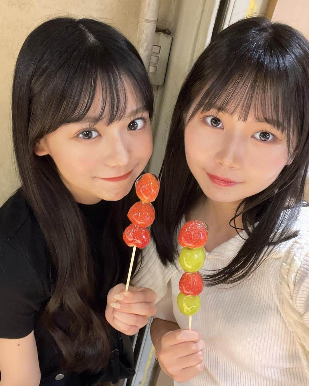 岡村ほまれのインスタグラム：「・ かわい子ちゃんと❤️💛  きららと遊ぶ時はずっと笑ってるしずっと楽しい！！  #モーニング娘23  #morningmusume  #岡村ほまれ  #ほまたん #ほまたん優勝  #ochanorma  #米村姫良々  #可愛いくて面白くて最高 #ほまきら」