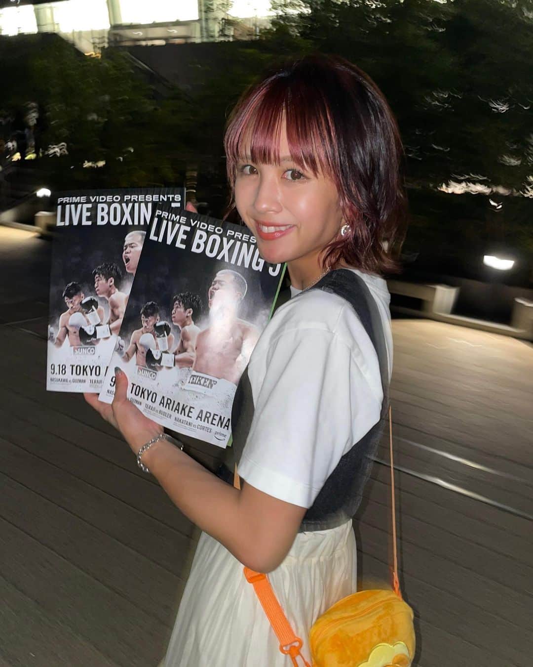 のインスタグラム：「楽しかった！素敵だった！刺激がいっぱい！うきうきわくわく！私も頑張る！  #🥊#ボクシング#boxing」