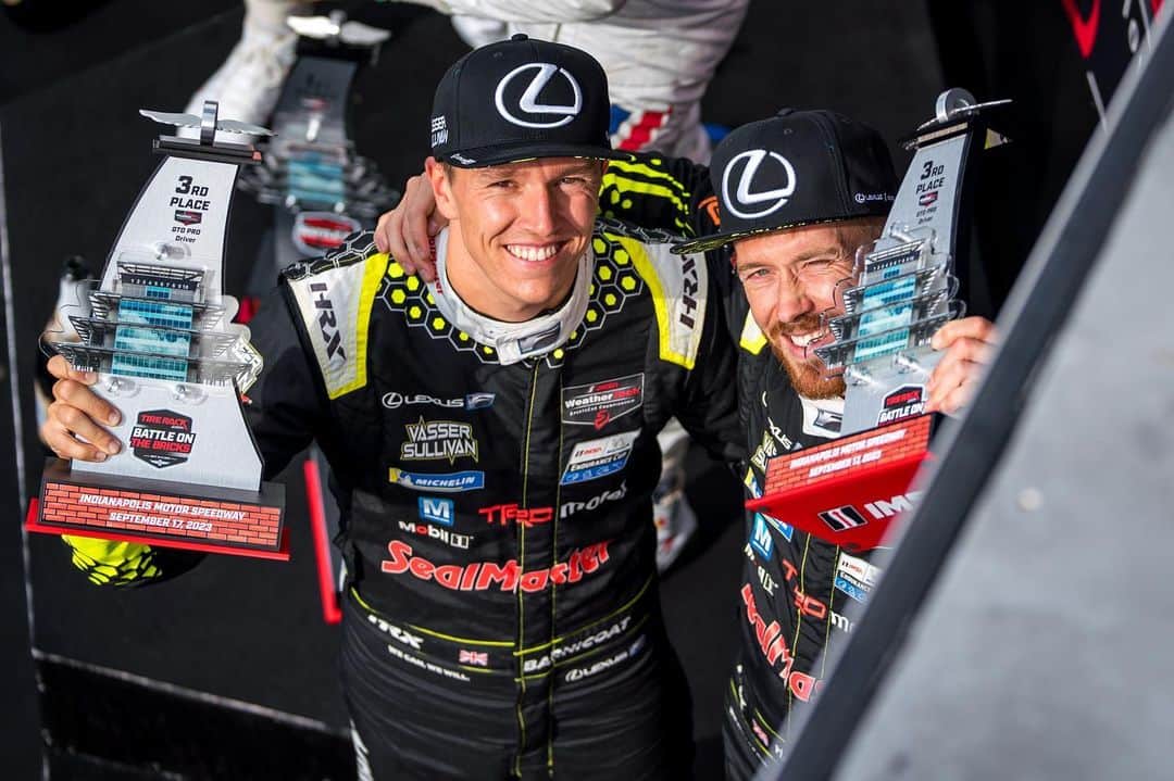 Lexus USAさんのインスタグラム写真 - (Lexus USAInstagram)「An awesome day in Indy for our @vasser.sullivan teammates! Congratulations to the GTD Pro team on their P3 podium finish!   #LexusPerformance」9月18日 22時54分 - lexususa