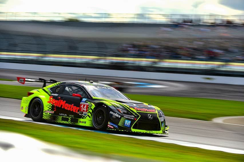 Lexus USAのインスタグラム：「An awesome day in Indy for our @vasser.sullivan teammates! Congratulations to the GTD Pro team on their P3 podium finish!   #LexusPerformance」