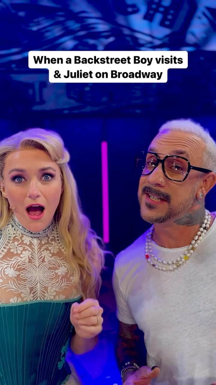 A.J.のインスタグラム：「You all knew AJ stood for And Juliet, right? #IWantItThatWay #BackstreetBoys #AndJulietBway」
