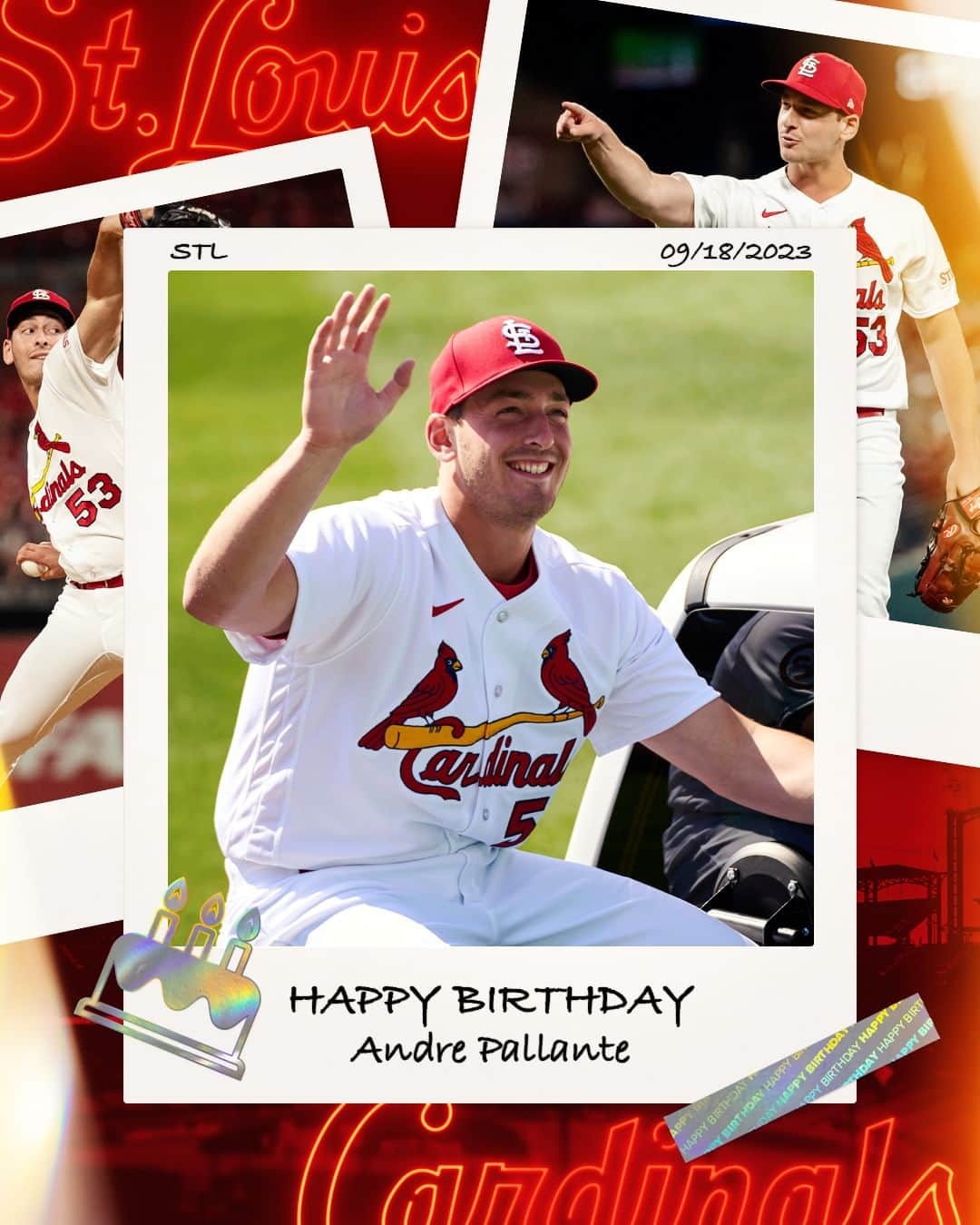 セントルイス・カージナルスさんのインスタグラム写真 - (セントルイス・カージナルスInstagram)「Happy Birthday, Andre Pallante!」9月19日 0時16分 - cardinals