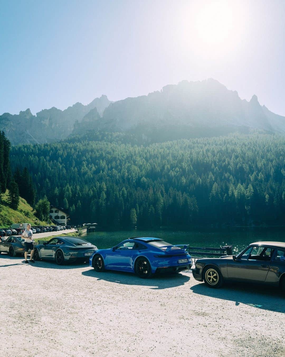 Porscheさんのインスタグラム写真 - (PorscheInstagram)「Next stop, the Alps! Join us as we gather together some 911 friends and set out on a road trip through breathtaking scenery. For two days they explore remote Alpine roads and villages, taking in views that will linger long in the memory. A 911 and mountains? There are few better ingredients for a perfect road trip. 📷 @andrew_ftw and @thvddeus  __ 911 GT3: Fuel consumption combined in l/100 km: 13,0 - 12,9 (WLTP); CO2 emissions combined in g/km: 294 - 293 (WLTP); 911 Carrera GTS: Fuel consumption combined in l/100 km: 11,4 - 10,4 (WLTP); CO2 emissions combined in g/km: 258 - 236 (WLTP); 911 Turbo S Cabriolet: Fuel consumption combined in l/100 km: 12,5 - 12,1 (WLTP); CO2 emissions combined in g/km: 284 - 275 (WLTP) I https://porsche.click/DAT-Leitfaden I Status: 09/2023」9月19日 2時03分 - porsche