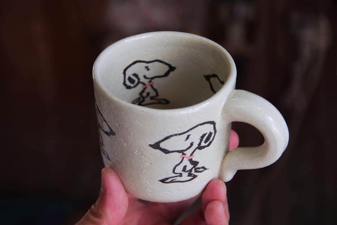 水野智路さんのインスタグラム写真 - (水野智路Instagram)「この模様からはお皿と茶碗を作り、他にマグカップ、小皿、ちろ(我が家の犬)の器と箸置きを作りました✨  ※非売品です。 Not for sale.  #せともの #瀬戸物 #セトモノ #瀬戸市 #練り込み技法 #練り込み #練り上げ #ceramic #pottery  #nerikomi #neriage #水野智路 #模様 #coloredclay #パターン #pattern #art #clay #artwork #tomoro #スヌーピー #snoopy #ピーナッツ #peanuts」9月19日 12時31分 - tomoro.m