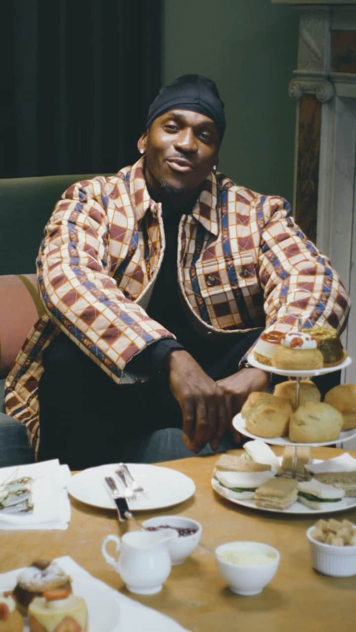 MATCHESFASHION.COMのインスタグラム：「Quick-fire questions over afternoon tea with Pusha T. @kingpush.」