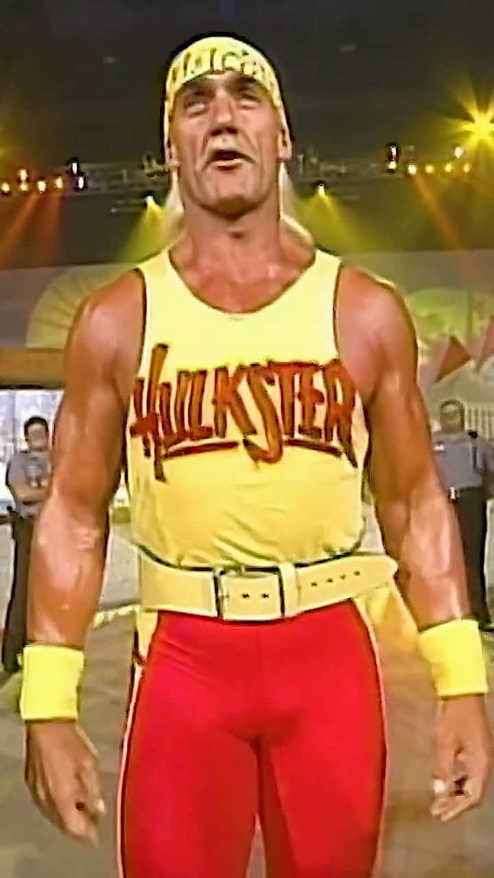 ハルク・ホーガンのインスタグラム：「The biggest heel turn in wrestling history… The birth of the NWO, brother! When the red and yellow turned black and white, the wrestling world changed forever….  Via WWE Legends On @aetv」
