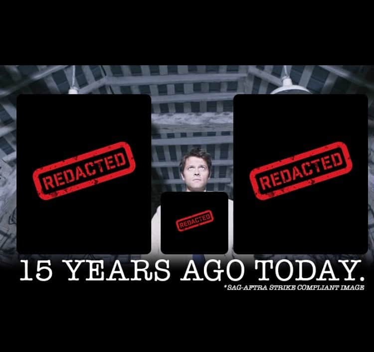 ミーシャ・コリンズのインスタグラム：「15 years ago today, my life forever changed for reasons I can’t talk about due to the SAG-AFTRA strike. I don’t miss the squibs or the sparks sizzling in my hair as they rained down on me, but I miss looking into the mirror and seeing that guy looking back. #SAGAFTRAStrong」