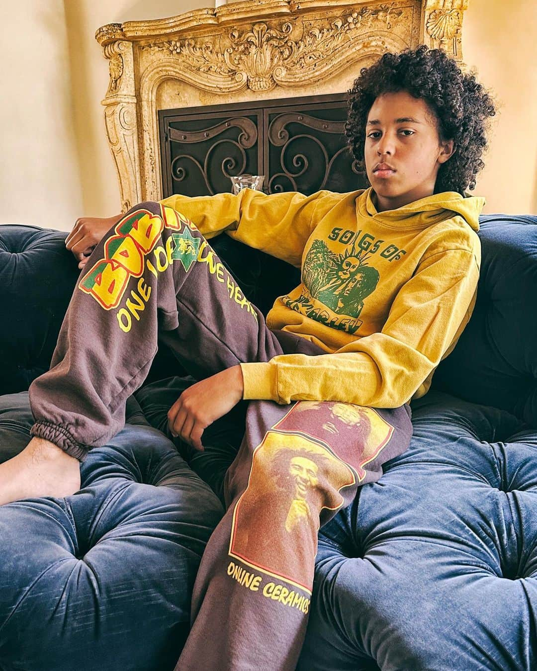 ボブ・マーリーさんのインスタグラム写真 - (ボブ・マーリーInstagram)「Ziggy son Gideon and the new #BobMarley x @onlineceramics collab. Shop the full collection at the link in story. #onlineceramics #reggae #football #soccer #apparel #collab」9月19日 4時44分 - bobmarley