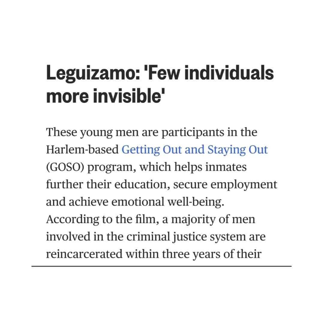 ジョン・レグイザモさんのインスタグラム写真 - (ジョン・レグイザモInstagram)「#ICYMI - 'John Leguizamo Live at Rikers' brings laughs, hope to Latino & Black inmates  read the full article, link in my bio!!」9月19日 5時20分 - johnleguizamo