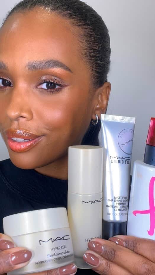 M·A·C Cosmetics BRのインスタグラム：「@katiaaraujomakeup, nossa artista nacional, fez um maquia e responde com dicas de como fazer a make durar mais tempo! E entregou TU-DO com segredos infalíveis para você salvar e reproduzir do lado daí 😍 Quer mais conteúdos assim? Manda sua pergunta aqui para a gente.   Aproveita e anota o que ela usou para esta make:  💫 Hyper Real Serumizer 💫 Studio Fix Mattifine 💫 Hyper Real Skincanvas Balm 💫 Fix+ Stay Over」