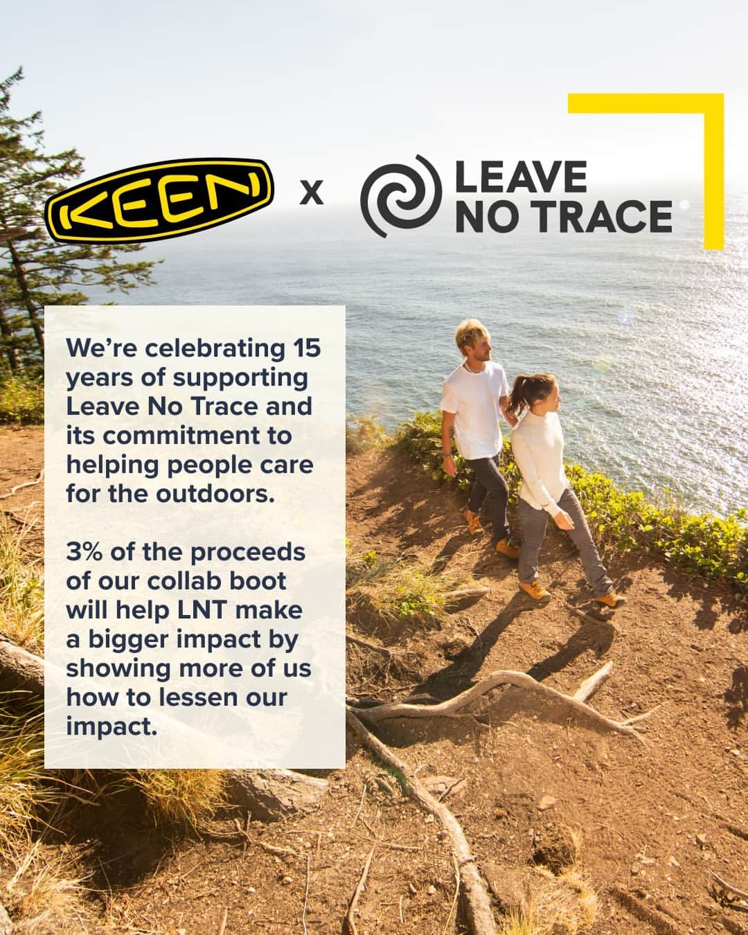 キーンさんのインスタグラム写真 - (キーンInstagram)「Need a quick refresher on the Leave No Trace principles? 🥾🌿 We've got you covered! Save this post to quiz your friends for your next trip outside ➡️😎 Our partner @leavenotraceorg has been helping people learn and teach these principles so we can keep enjoying our favorite recreation areas!   Our collab boot with Leave No Trace will be hitting our site this weekend so you can hit the trails on all the weekends! 🙌 #KEEN #LeaveNoTrace」9月19日 7時24分 - keen