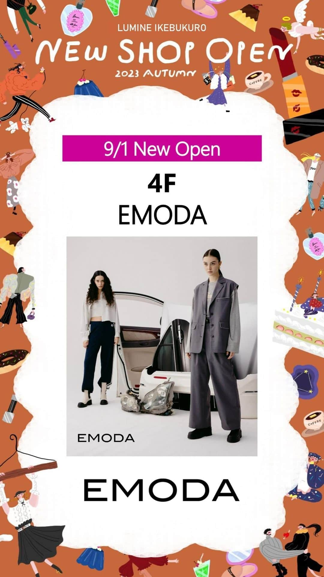 ルミネ池袋のインスタグラム：「【NEW SHOP 】 4F EMODA(エモダ)  この秋、ルミネ池袋でオープンした 4F EMODAをご紹介♪  人気のデニムはもちろん、 昨年好評だったアンサンブルニットの新色や 大人気のオリジナルワッペンがポイントのクロップドダウンベストなど この秋気になる商品がたくさん♪  ショップを覗くだけでも、 この秋にぴったりのアイテムに出会えるはず♪ ぜひ、自分に合ったアイテムを見つけにいらしてください😌   ――――――  #ルミネ池袋  #lumineikebukuro  #EMODA #エモダ #23AW」